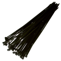 CABLE TIE SET 300x4.7MM BLACK NYLON 50X