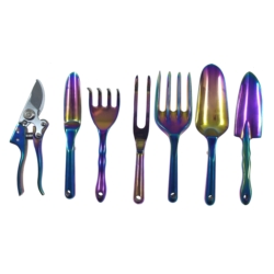 JEU D`OUTILS DE JARDIN 7X ALUMINIUM COLORIZED