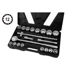 ZESTAW KLUCZY NASADOWYCH 3/4'' 19-50MM 12-STAR HEAVY DUTY 21X