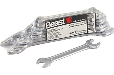 OPEN-END SPANNER SET 6-22MM WS 8X
