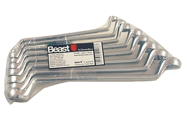 RING SPANNER SET 6-22MM WS 8X