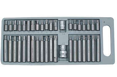 BITSATZ 30-75MM 1/2'' 3/8'' CV 40X