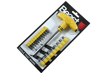 THICK T-HANDLE SCREWDRIVERSET 21X THICK T-HANDLE SCREWDRIVERSET 21X