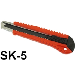 NÓŻ ŁAMANY WYSUWANY DO TAPET 18MM SK-5 METAL