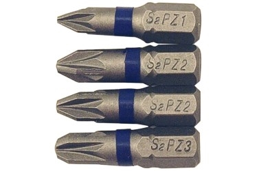 KOŃCÓWKI WKRĘTAKOWE 4X PZ1-2-2-3, S2 STEEL KOŃCÓWKI WKRĘTAKOWE 4X PZ1-2-2-3, S2 STEEL