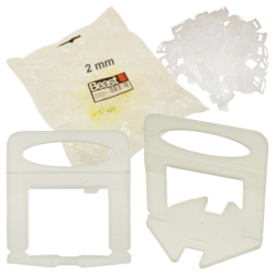CLIPS PER LIVELLAMENTO PIASTRELLE 2MM 100X