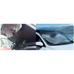 PARABREZZA DEL PARASOLE DELL"AUTOMOBILE 138x78CM 'UMBRELLA' TYPE