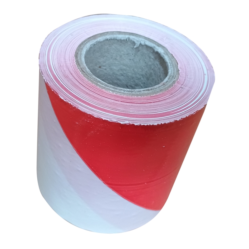 TAŚMA OSTRZEGAWCZA OZNACZENIOWA BIAŁO-CZERWONA 75MM x 100M RED/WHITE TAŚMA OSTRZEGAWCZA OZNACZENIOWA BIAŁO-CZERWONA 75MM x 100M RED/WHITE
