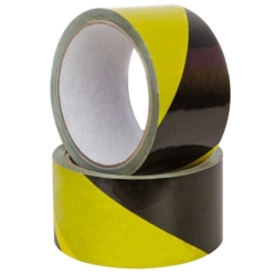 SELBSTKLEBENDES WARNBAND 50MM x 33M GLUE BLACK/YELLOW