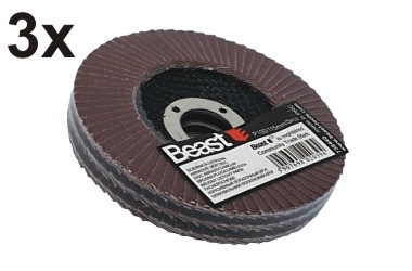 ABRASIVE MOP DISCS P60/115MM 3X