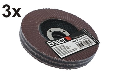 DYSK ŚCIERNICA LISTKOWA LAMELKA P100 115MM/22MM 3X