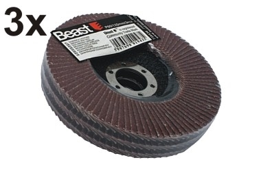 DYSK ŚCIERNICA LISTKOWA LAMELKA P80 125/22MM 3X