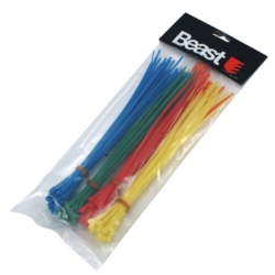 CABLE TIE SET 200x2.5MM 120X COLOR MIX
