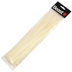 CABLE TIE SET 190x4.7MM NYLON WHITE 50X