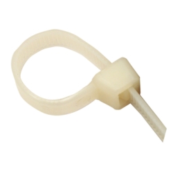 OPASKA TRYTKA TAŚMA KABLOWA ZACISKOWA BIAŁA 50SZT 190x4.7MM NYLON WHITE 50X