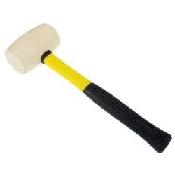 RUBBER MALLET 60MM, FG, WHITE, PROFI