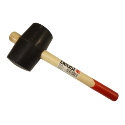 MŁOTEK GUMOWY Z DREWNIANYM TRZONKIEM 90MM 1200G