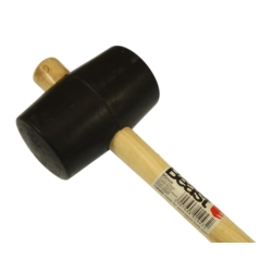 MŁOTEK GUMOWY Z DREWNIANYM TRZONKIEM 90MM 1200G
