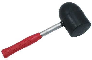 MAZO DE GOMA, MANGO DE ACERO 80MM 1.1KG METAL