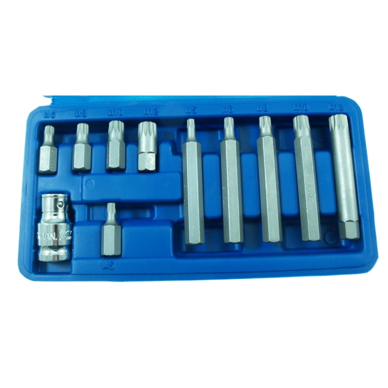 BITY ZESTAW BITÓW SKODA VW SEAT AUDI VAG 11X XZN M5-M12 SPLINE