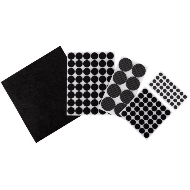 PODKŁADKI FILCOWE POD MEBLE 125X BLACK/BROWN FELT MIX SIZE PODKŁADKI FILCOWE POD MEBLE 125X BLACK/BROWN FELT MIX SIZE