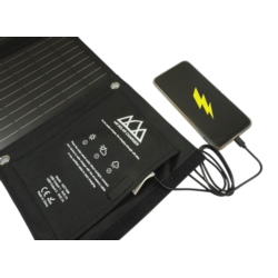 PANEL SOLARNY TURYSTYCZNY ŁADOWARKA TELEFONU 60x23x2.5 CM 14W  DUAL USB OUTPUT 5V/2.1A