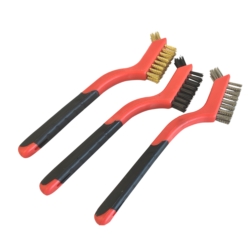 SZCZOTKI STAL MOSIĄDZ NYLON 3X NYLON BRASS STEEL 180/40MM