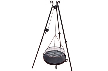 GRILL OGRODOWY  RUSZT ŻELIWNY 175x60CM
