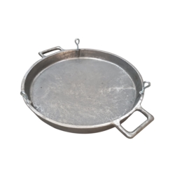 PATELNIA ŻELIWNA MASYWNA DUŻA IMPREZA 6,5X55CM 25KG GRILL MASTER