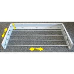 SUSZARKA NA PRANIE ROZKŁADANA 80x10x40CM ALU FOLDABLE max 25KG