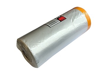 FOIL COVER WITH MASKING TAPE 110CMx 33M

