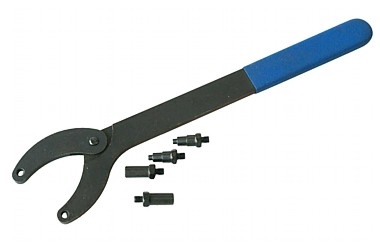 KLUCZ NASTAWNY DO KÓŁ PASOWYCH ROZRZĄDU 4X ADAPTORS (2X 12 MM, 2X 6/10/12 MM) KLUCZ NASTAWNY DO KÓŁ PASOWYCH ROZRZĄDU 4X ADAPTORS (2X 12 MM, 2X 6/10/12 MM)