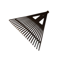 GRABIE WACHLARZOWE PLASTIKOWE DO LIŚCI I TRAWY ECO 430MM 20T  fi:28MM