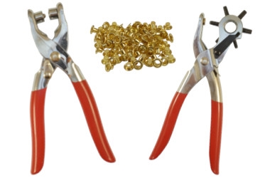 PUNCH PLIER SET 230+150MM 100GROMMETS