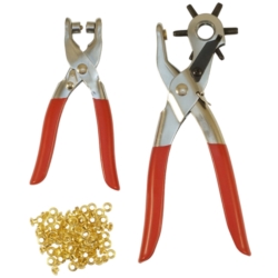 PUNCH PLIER SET 230+150MM 100GROMMETS
