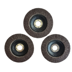 FLAP ABRASIVE DISCS THREE-PACK P100 125/22MM 3X