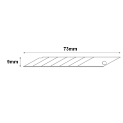 LAME RICAMBIO PER COLTELLI 9MM PRECISION, SK-5 BLACK FINISH 10X