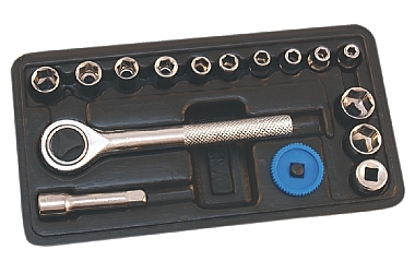 SOCKET SET 4-13MM 1/4'' 16X