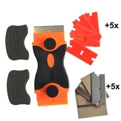SKROBAK DO SZYB OKIEN LUSTER PŁYTY INDUKCYJNEJ 115MM, 5X METAL AND 5X PLASTIC BLADE