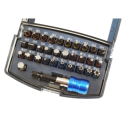KOŃCÓWKI WKRĘTAKOWE BITY Z UCHWYTEM S2 STEEL, 30X BITS COLOUR, 2 ADAPT.