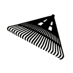 PVC ECO GARDEN LEAF RAKE 610MM 24T
