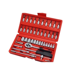 ZESTAW BITÓW I KLUCZY NASADOWYCH 1/4'' CV 46X ZINC PLATED