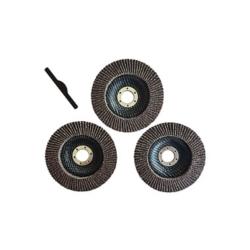                             FLAP ABRASIVE DISCS THREE-PACK
                          
