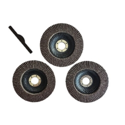                             FLAP ABRASIVE DISCS THREE-PACK
                          