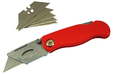 NÓŻ SKŁADANY Z WYMIENNYM OSTRZEM FOLDED +5 BLADES