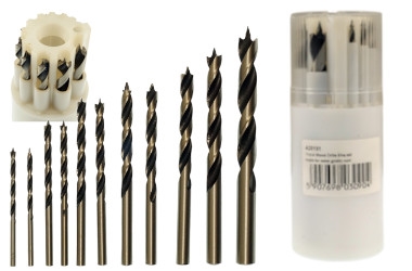 WIERTŁA DO DREWNA WOOD SANDBLAST 2x(3-4-5-6)-7-8-10MM 11pcs