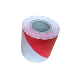 TAŚMA OSTRZEGAWCZA OZNACZENIOWA BIAŁO-CZERWONA 75MM x 100M RED/WHITE
