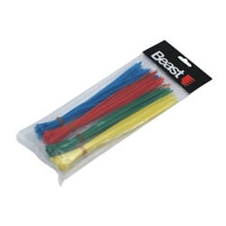 OPASKA TRYTKA TAŚMA KABLOWA ZACISKOWA KOLOR 120SZT 200x2.5MM MIX 4COLORS 120X