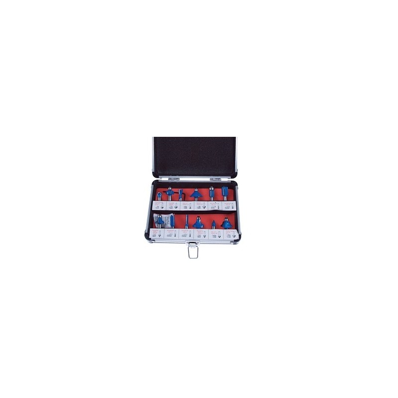 ENSEMBLE DE FRAISAGE PROFI 
8MM 12X ALU CASE