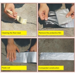  0,8MM x 50MM x 10M BUTYL WATERPROOF  SILVER
